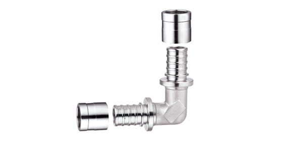 Fitting Pipa Pex Kuningan Tempa PF4004 Axial Brass Press Valve