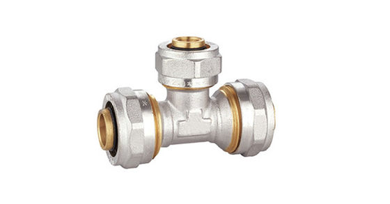 PEX-AI-PEX Brass Fittings PF5006 Kuningan Konektor Tee Sama