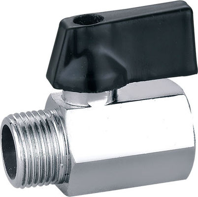 Kuningan Mini Ball Valve Pria X Wanita 1/4 1/2 Dengan Berlapis Chrome