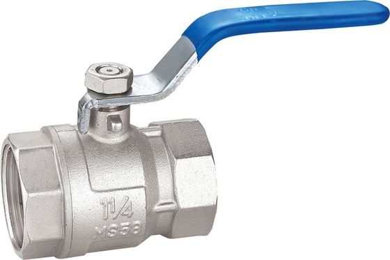 1 Inch 2 Inch Brass Ball Valve Tahan Aus Dengan Pegangan Besi