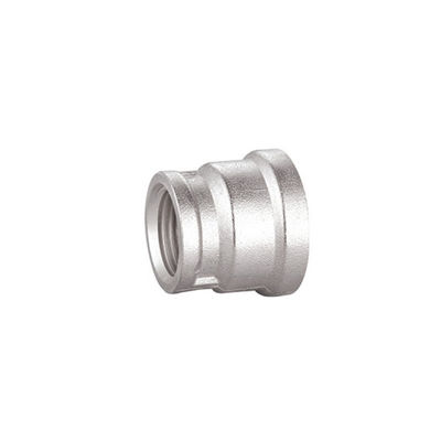 1/4 Inci Kuningan Fitting Pipa Berlapis Krom Konektor Lurus BF4012