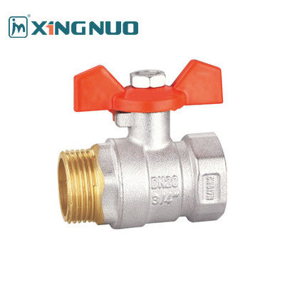 1 Inch Pria Dan Wanita Threaded BV1031-MF Kuningan Digunakan Untuk Menghancurkan Ball Valve Nickel Permukaan
