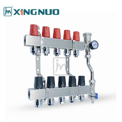 pemisah air manifold stainless steel Forged Brass Distribution Manifold Threaded