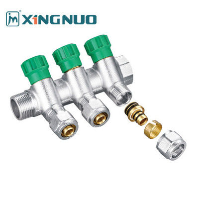 3/4 inci SS OEM Kuningan Air Manifold Disesuaikan Max.16bar 3/4 