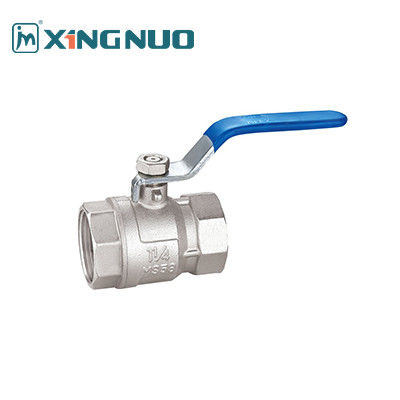 Nikel Plating Brass Ball Valve 100% Kebocoran Diuji CNC Untuk Normal Temp Air Atau Udara