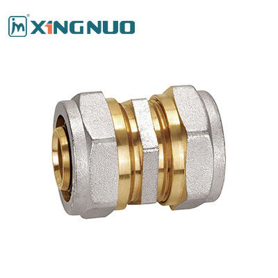 Perlengkapan Kompresi Kuningan Polished dengan Chrome Plated Handle Material Plumbing Material Kuningan Kompresi Socket Pex Fittings