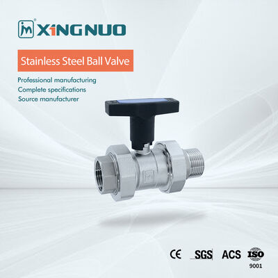 Katup Bola Baja Tahan Karat Industri dengan Peringkat Tekanan Hingga 1000 PSI dengan Segel PTFE dan Desain Bola Mengambang